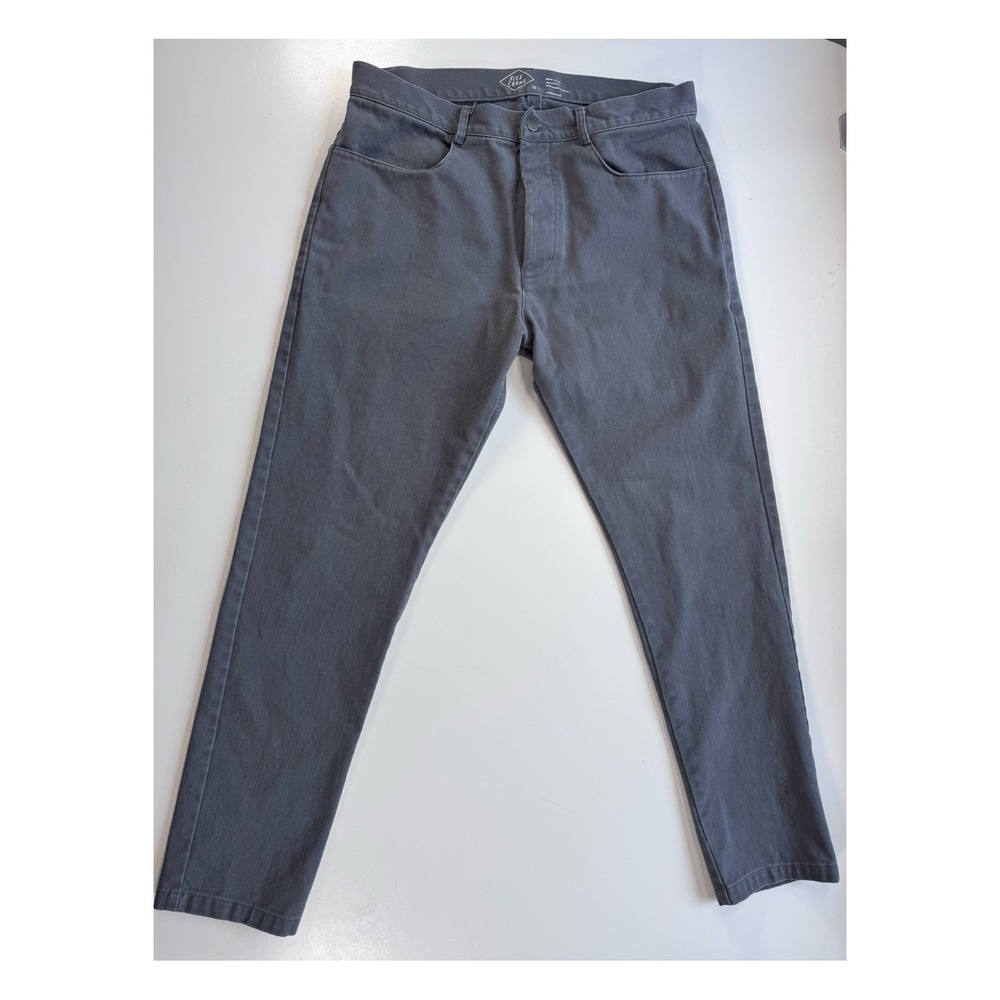 ALEX CRANE Cham Pants Gray Canvas Twill 5 Pocket Cotton Mens 32x29 Classic